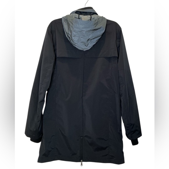 Pajar Canada Rain Coat with Hood Thumbhole Packable Water Resistant in Black - Picture 3 of 14